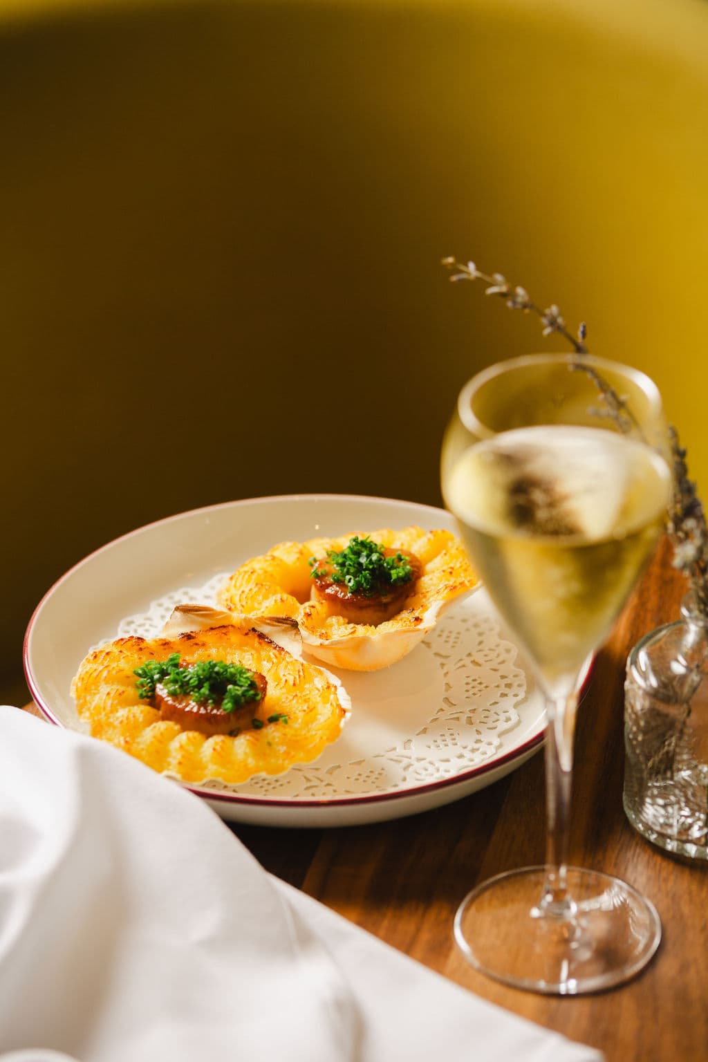 Two By Five Hospitality Scallops and Champagne